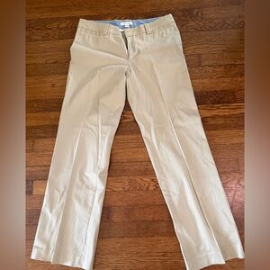 Banana Republic Logan Fit Stretch Pants Khaki Workwear Trousers Size 8